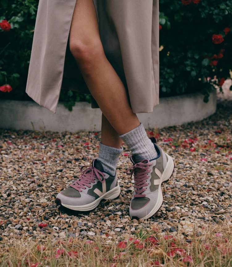 Veja أحذية رجالفنتوري سويدي كاكي سابل أكسفورد رمادي 24J26Z183