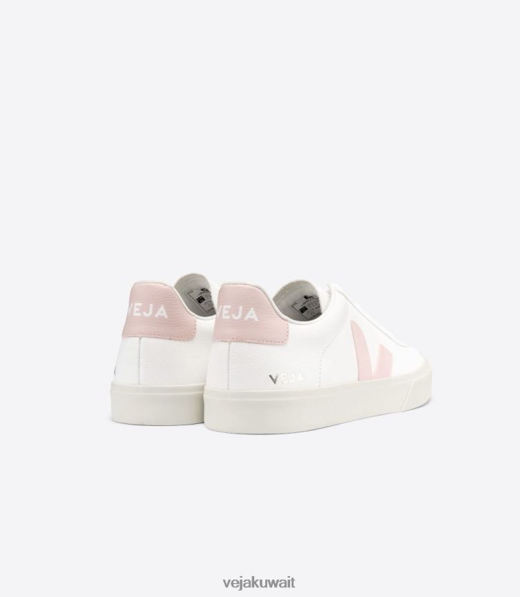Veja أحذية نحيفجلد كامبو خالي من الكروم باللون الأبيض 24J26Z226