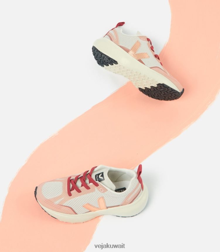 Veja أحذية أطفالكناري أربطة مطاطية الفيوميش فينوس طبيعي 24J26Z385