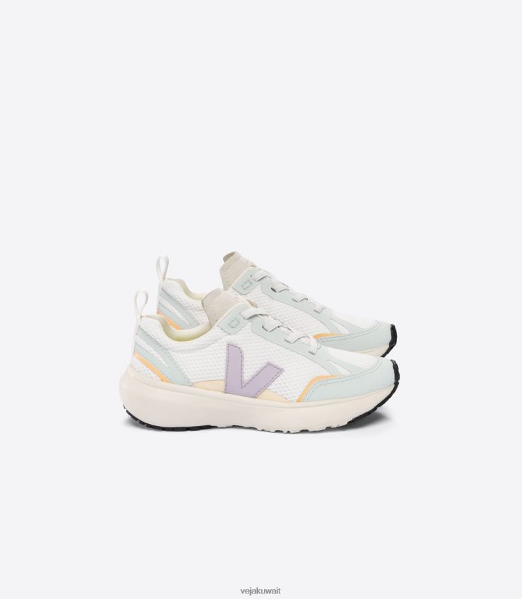 Veja أحذية أطفالأربطة كناري مرنة الفيوميش أبيض بارم 24J26Z386