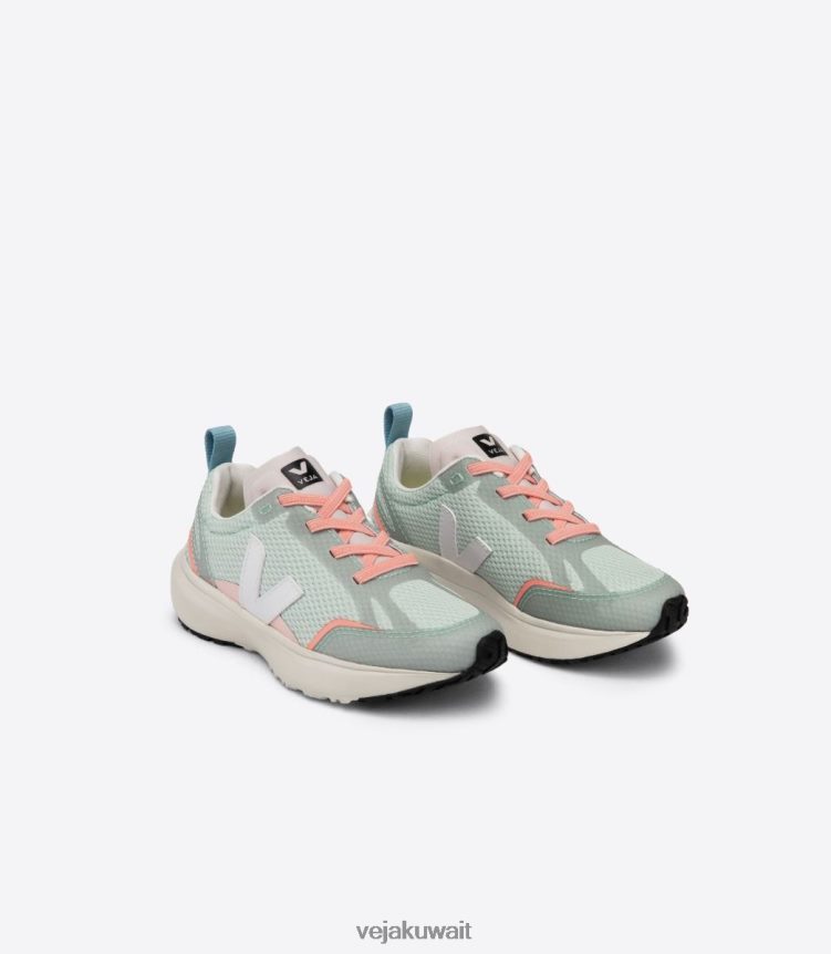 Veja أحذية أطفالأربطة كناري مرنة الفيوميش ماتشا أبيض 24J26Z390