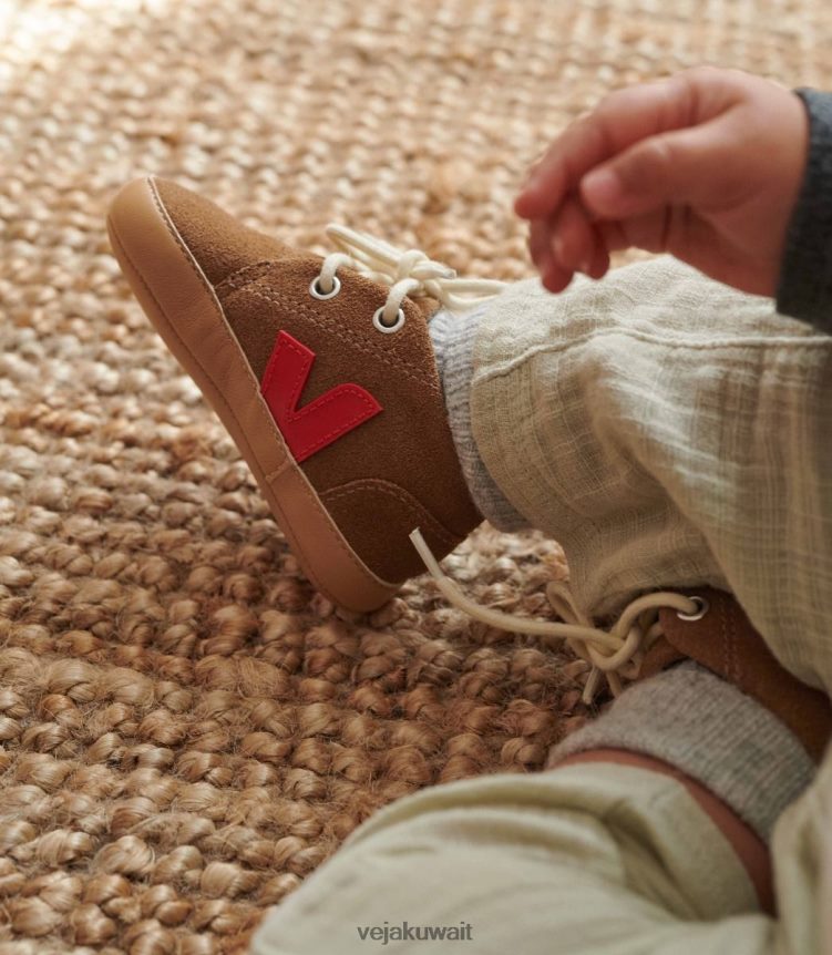 Veja أحذية أطفالطفل من جلد الغزال بيكيني البني 24J26Z406