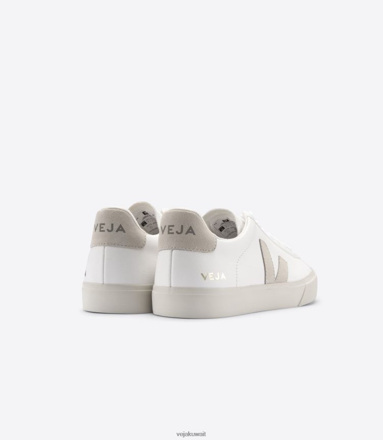 Veja أحذية رجالجلد كامبو خالي من الكروم باللون الأبيض الطبيعي 24J26Z8