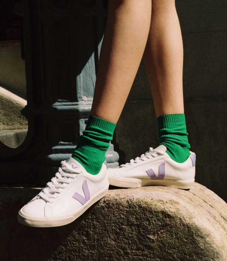 Veja أحذية نحيفجلد اسبلار لافاند ابيض 24J26Z243