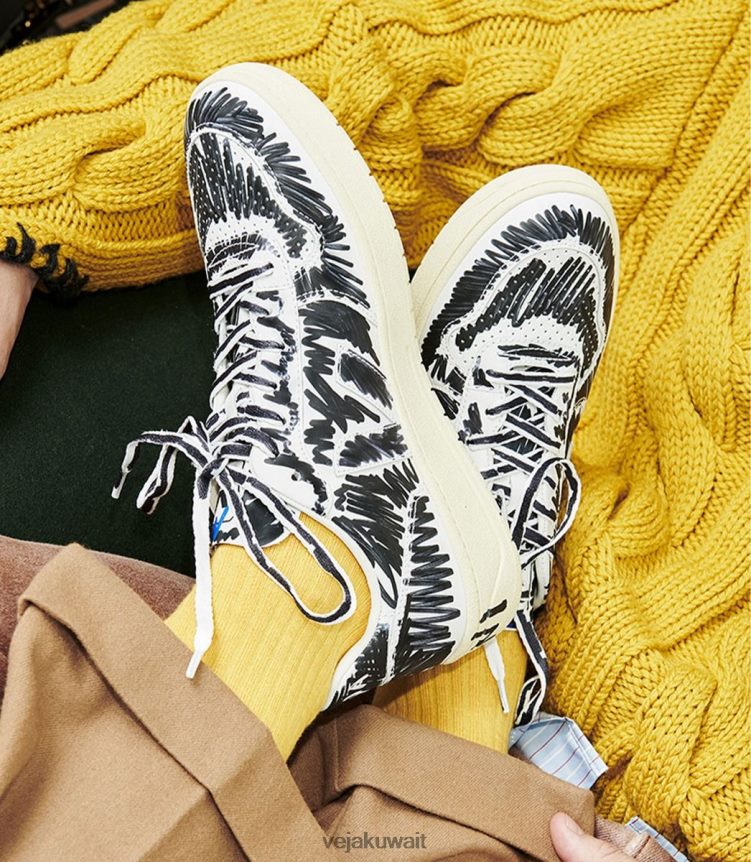 Veja X أحذية رجالV-10 جلد مارني أسود كامل 24J26Z66