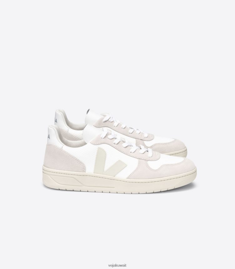 Veja أحذية رجالv-10 بي-مش بيير طبيعي أبيض 24J26Z44