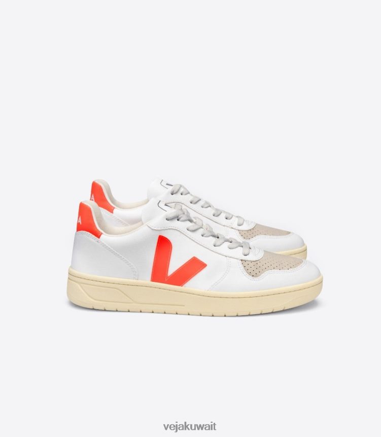 Veja أحذية رجالv-10 Cwl فلو برتقالي أبيض 24J26Z51