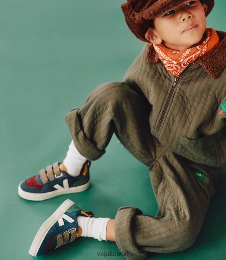 Veja أحذية أطفالv-10 من جلد الغزال Multico Nautico 24J26Z371