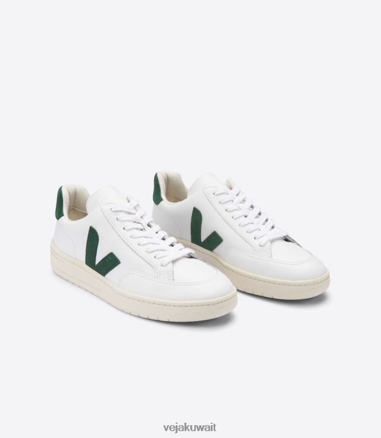 Veja أحذية رجالv-12 جلد قبرصي أبيض 24J26Z31