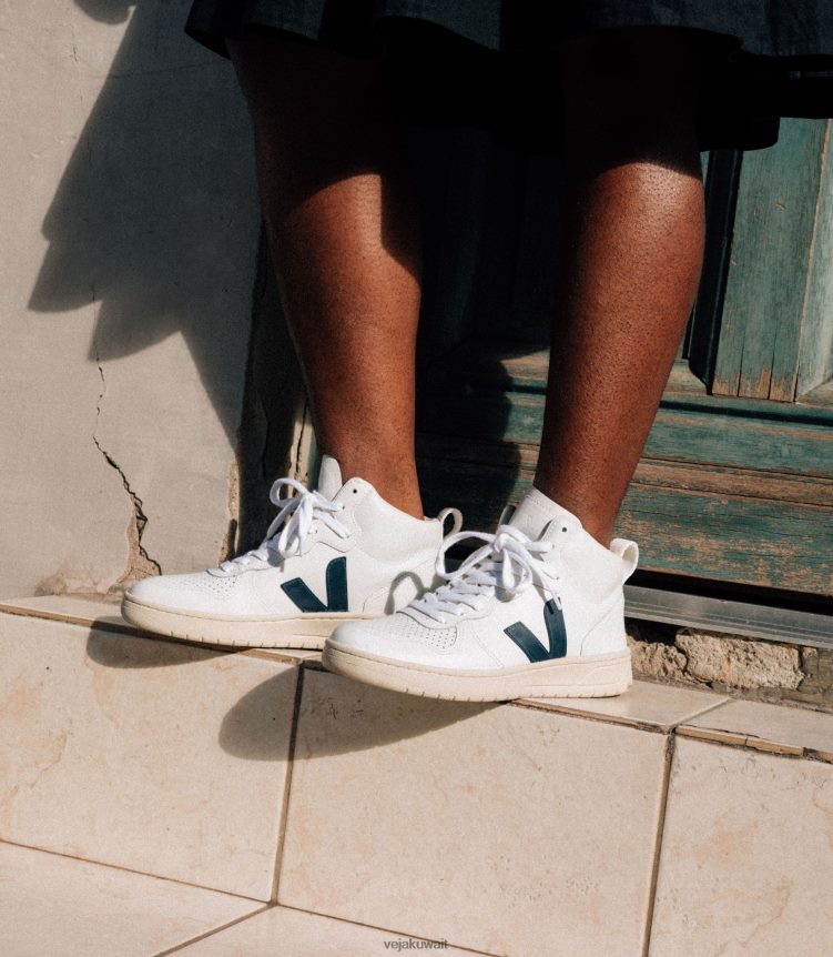 Veja أحذية رجالV-15 جلد نوتيكو أبيض 24J26Z87