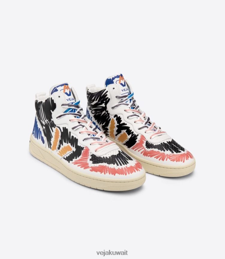 Veja X أحذية نحيفV-15 جلد مارني أسود 24J26Z240